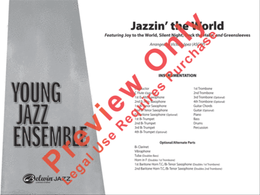 Jazzin' the World Jazz Ensemble scores gallery preview page 2