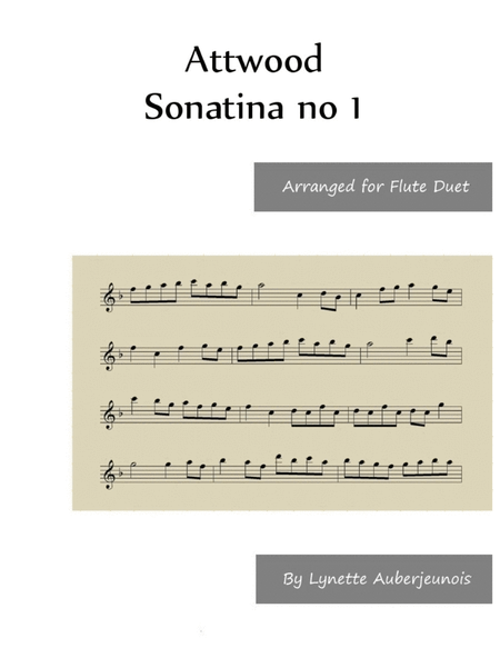 Sonatina no. 1 - Flute Duet image number null