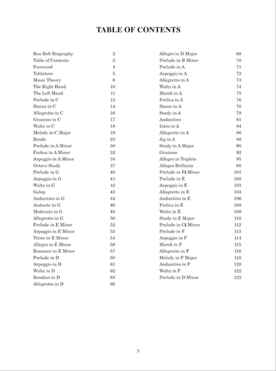 Carcassi in Tablature Acoustic Guitar scores gallery preview page 9