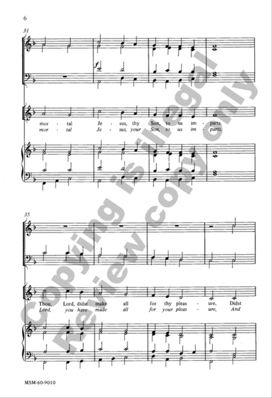 Father, We Thank Thee, Who Has Planted 4-Part scores gallery preview page 5