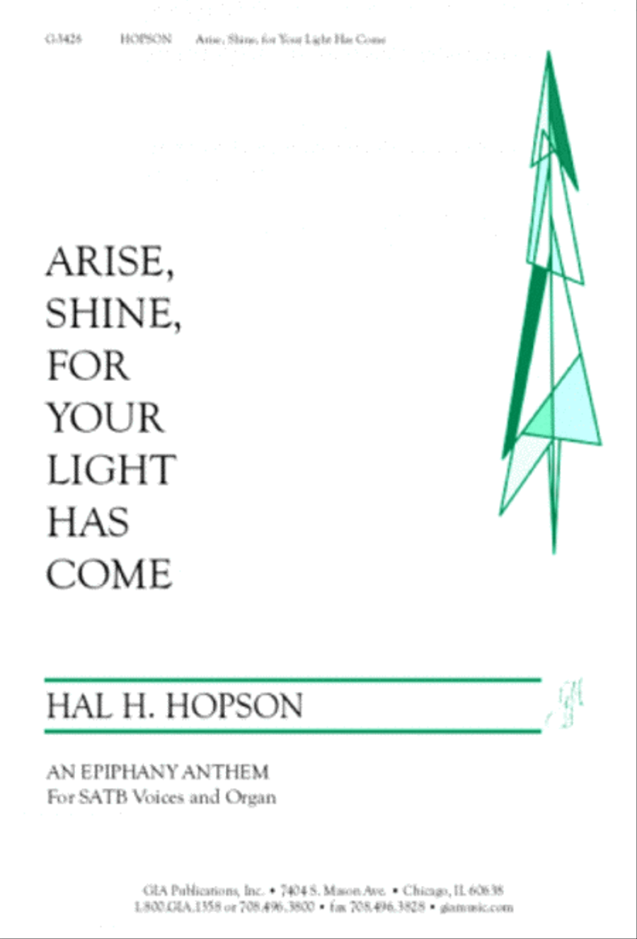 Arise, Shine, for Your Light Has Come 4-Part scores gallery preview page 1