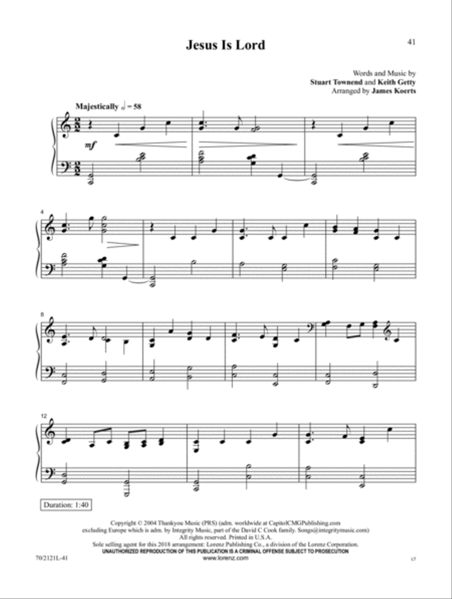 Faithful Through It All Faithful Through It All Piano Solo scores gallery preview page 12