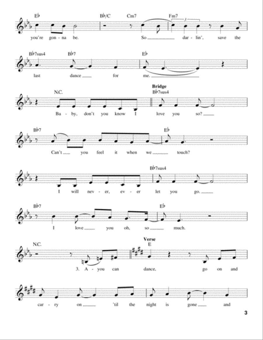 Save The Last Dance For Me Voice scores gallery preview page 3