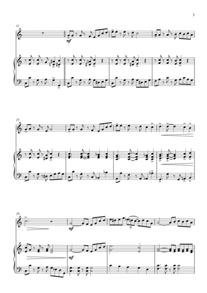 Battle Hymn of the Republic - Jazz Arrangement - for Violin and Piano image number null