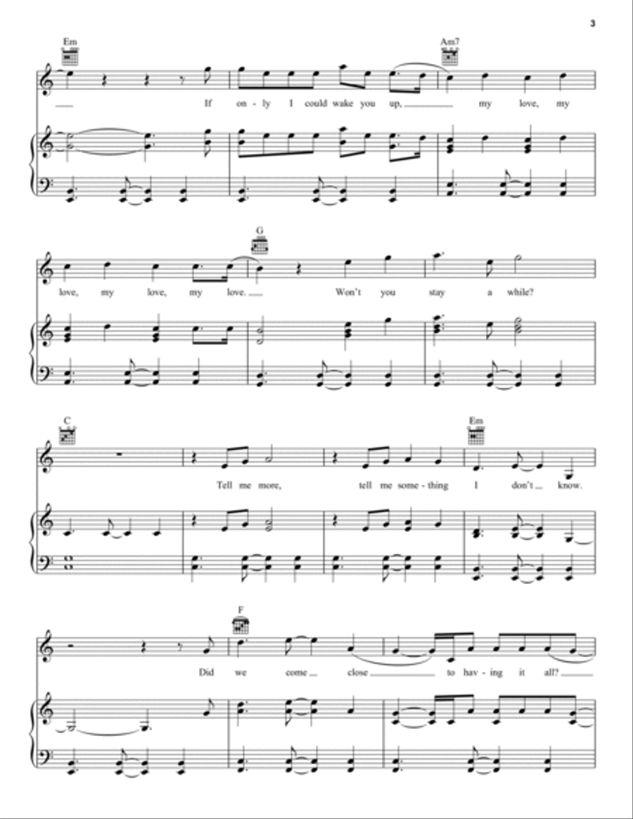 Hold Me While You Wait Piano, Vocal, Guitar scores gallery preview page 3