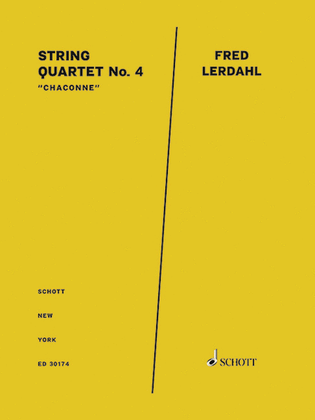 String Quartet No. 4 "chaconne" - Score And Parts