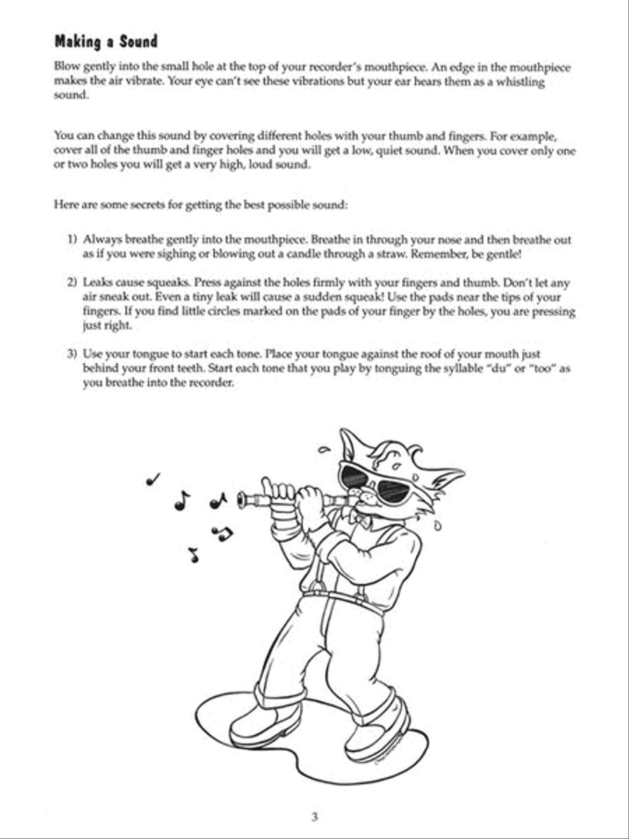 Recorder Fun! Teach Yourself the Easy Way! Recorder scores gallery preview page 4