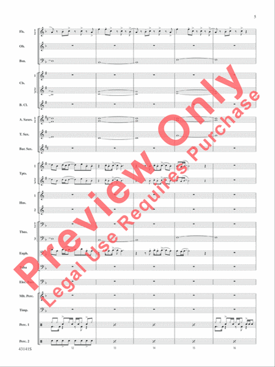 Bruno Mars Greatest Hits Concert Band scores gallery preview page 6