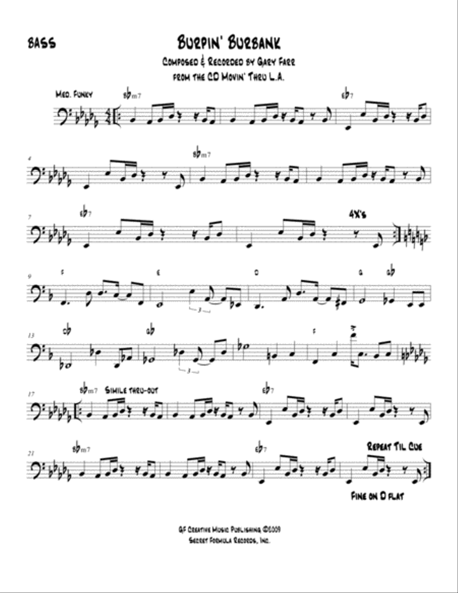 Burpin' Burbank Jazz Ensemble scores gallery preview page 3