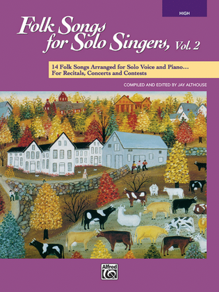Book cover for Folk Songs for Solo Singers, Volume 2