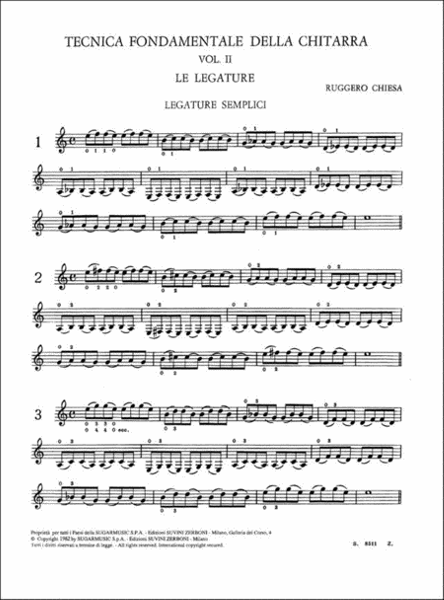 Tecnica Fondamentale Della Chitarra Vol. 2 Guitar scores gallery preview page 2