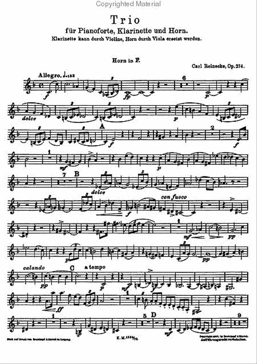 Trio, Op. 274 Clarinet scores gallery preview page 3