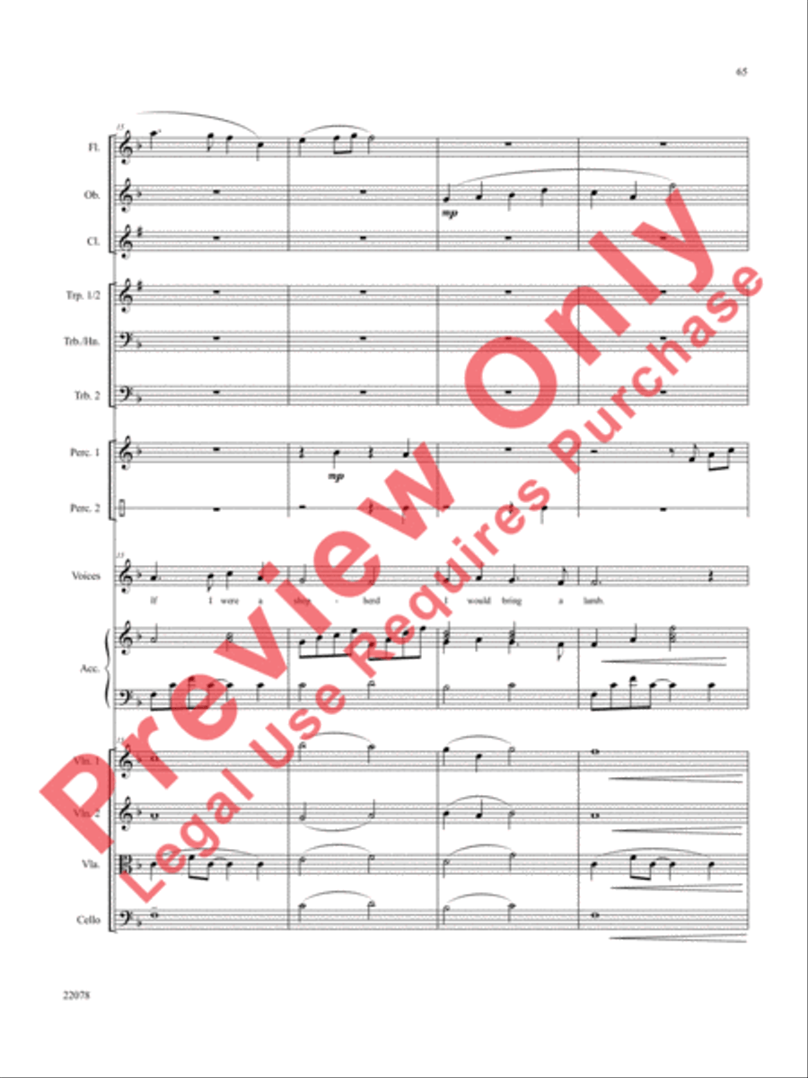 A Christmas Carol (Instrumental Parts) Choir scores gallery preview page 66