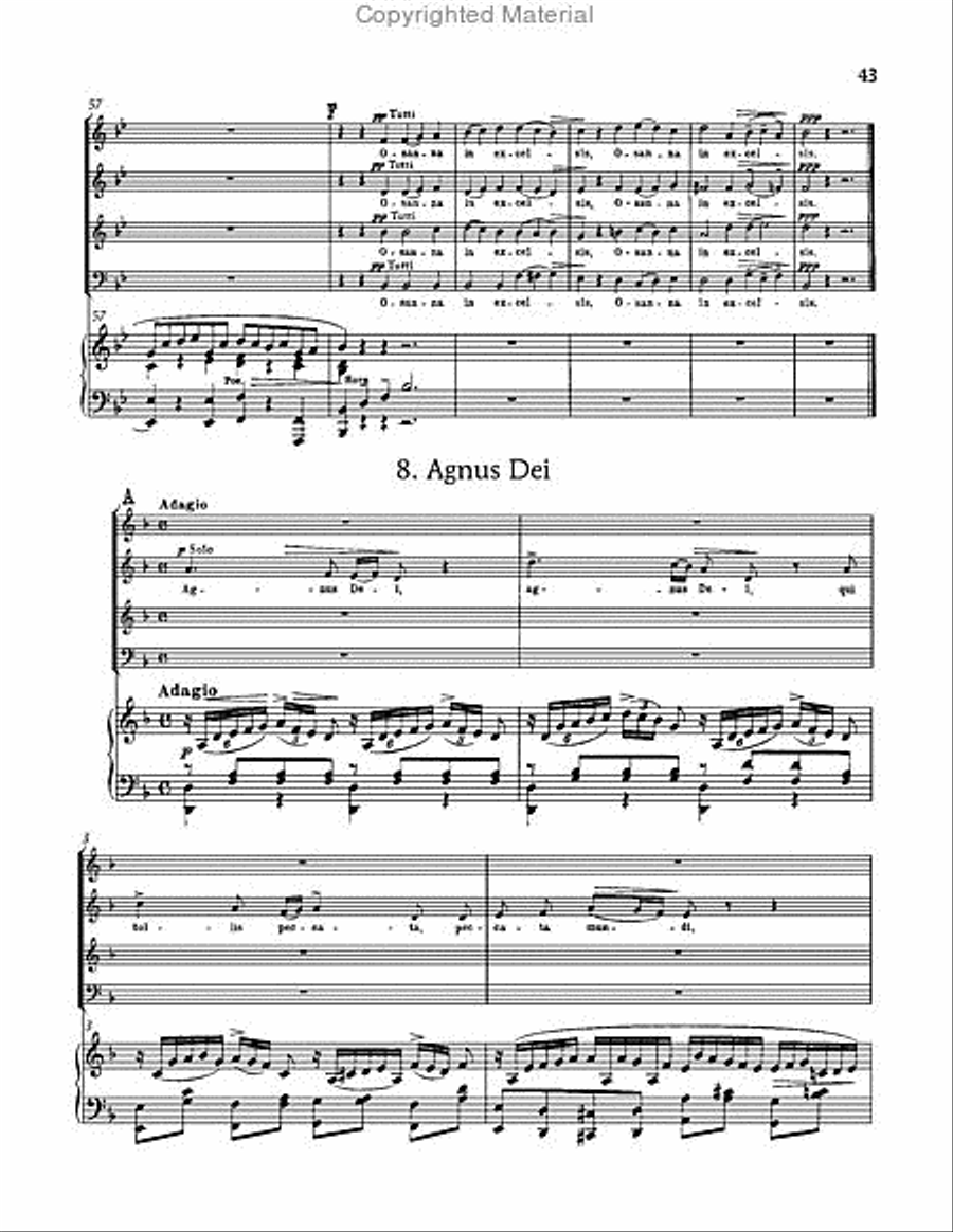 Requiem in D minor, WAB 39 Choir scores gallery preview page 43