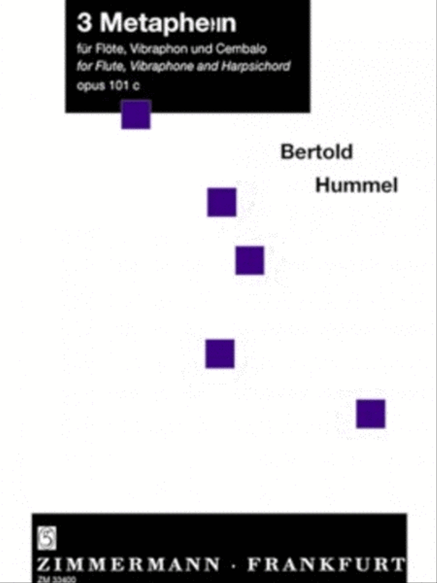 3 Metaphors Op. 101c 3 Metaphors Op. 101c Flute scores gallery preview page 1