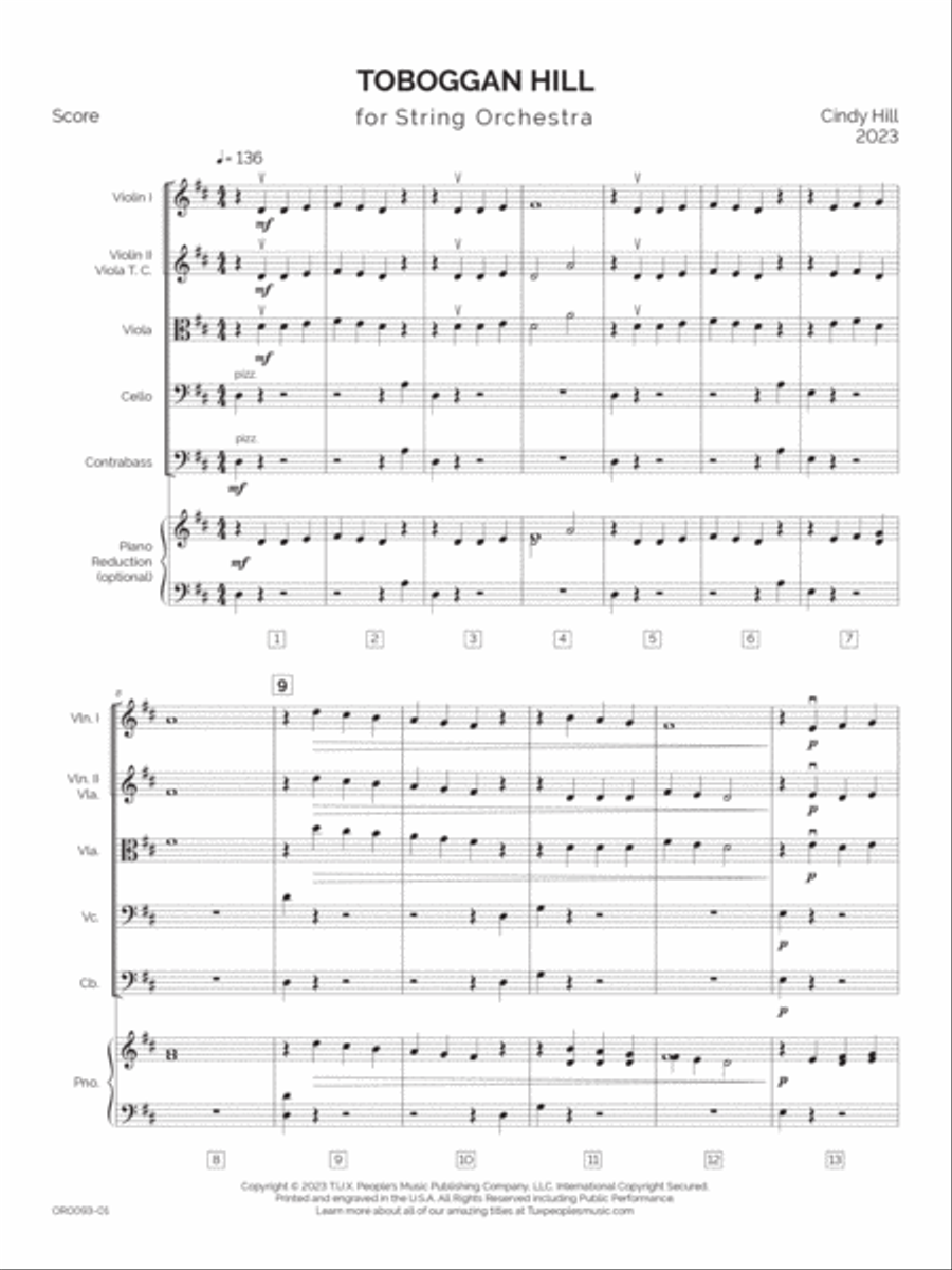 Toboggan Hill String Orchestra scores gallery preview page 4