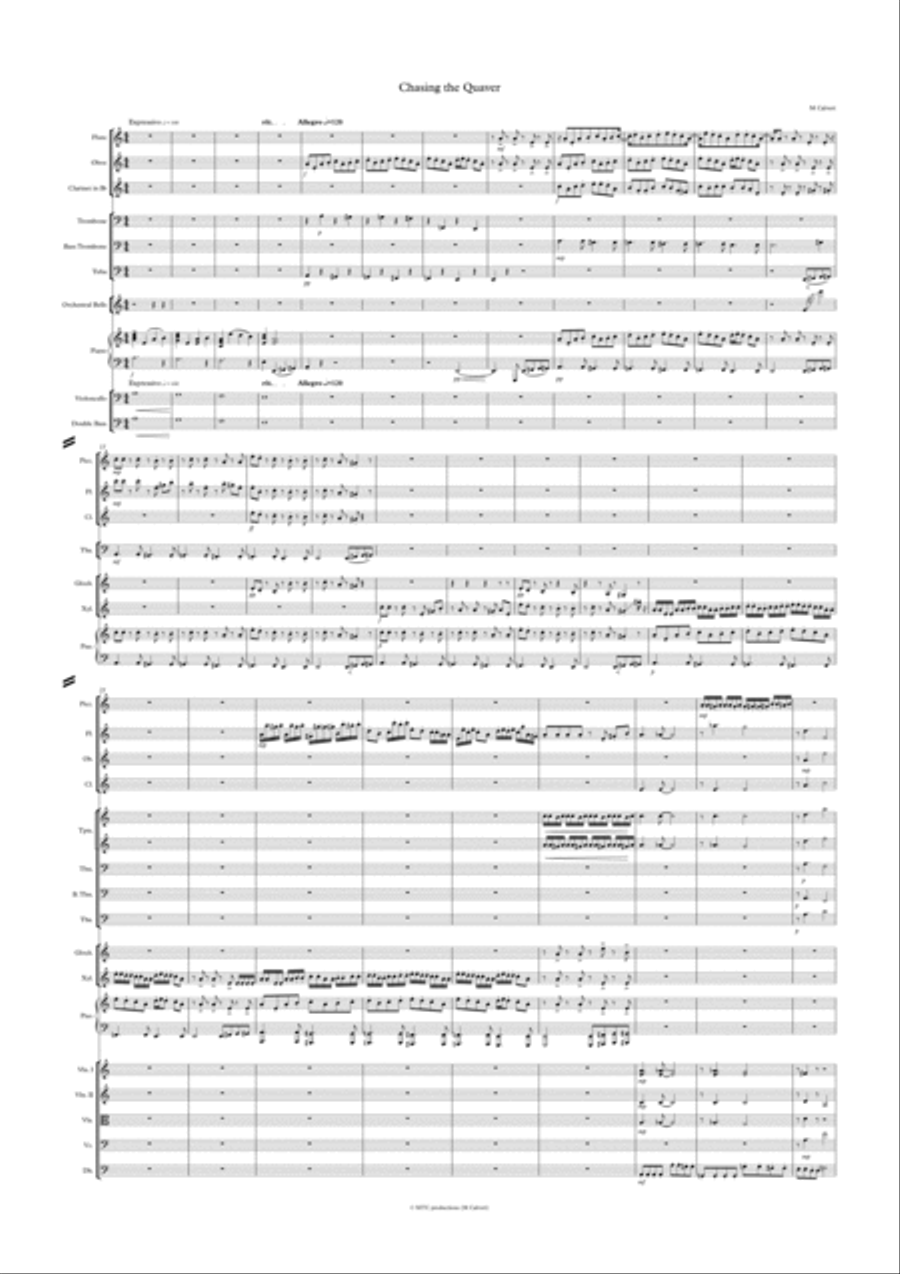 Chasing the Quaver Jazz Ensemble scores gallery preview page 1