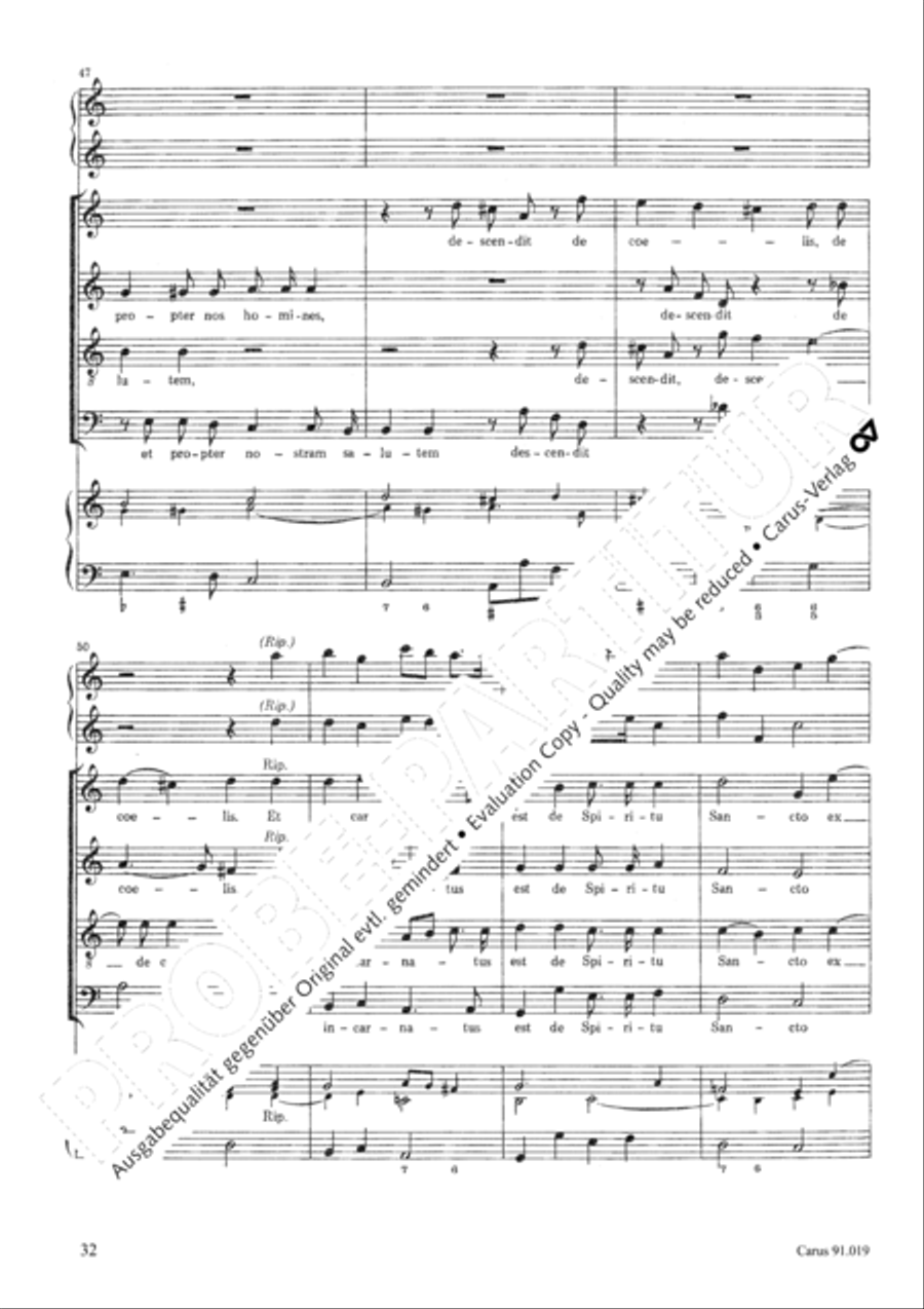 Non sine quare 4-Part scores gallery preview page 35
