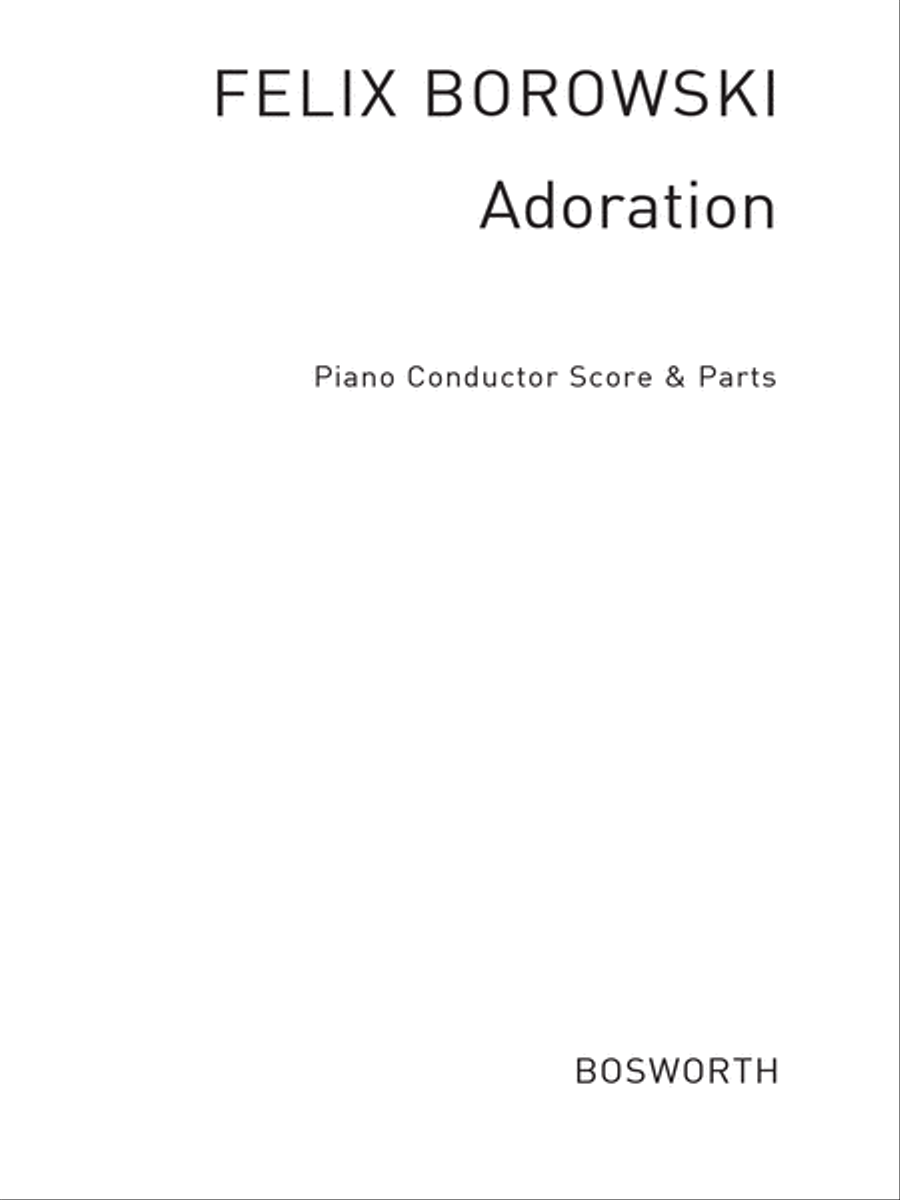 Borowski, F Adoration Borowski, F Adoration Orchestra scores gallery preview page 1