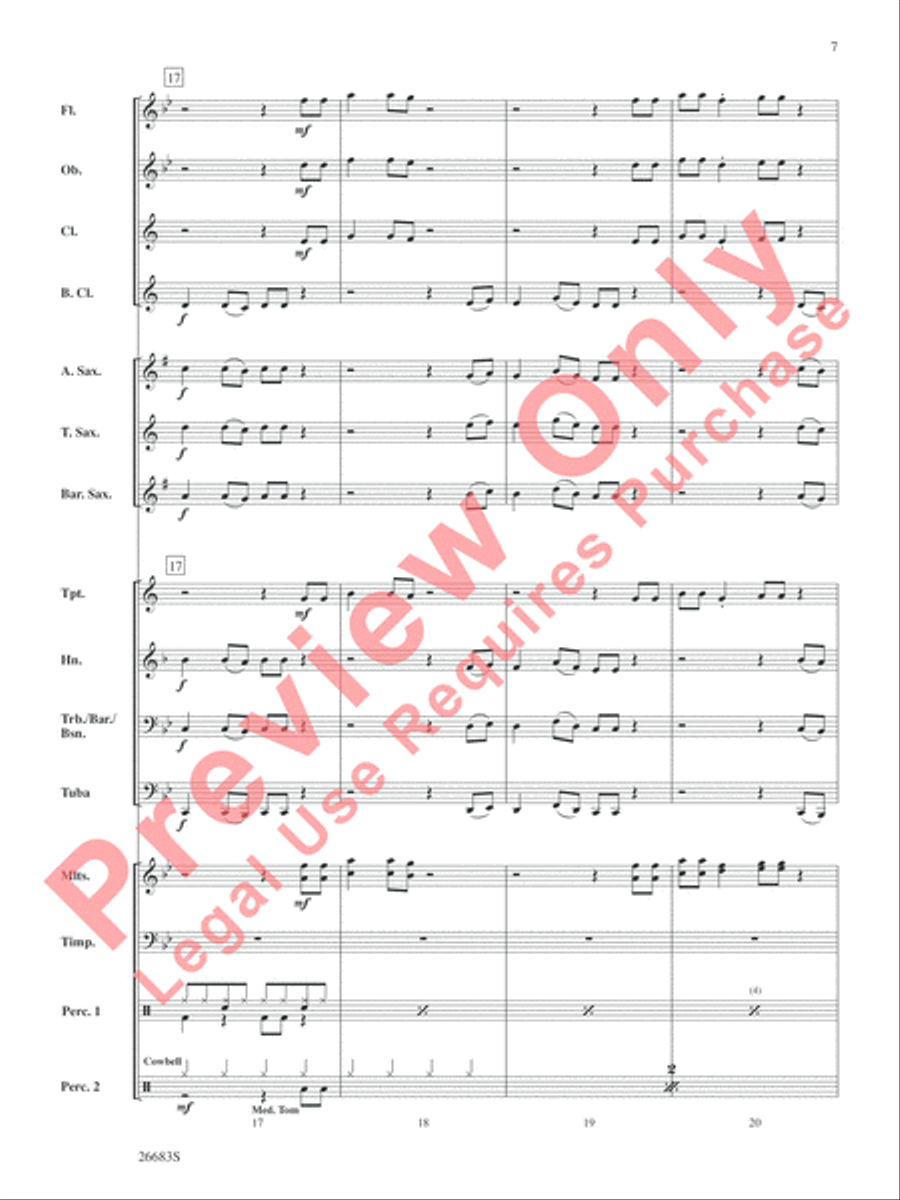 Guantanamera Concert Band scores gallery preview page 8