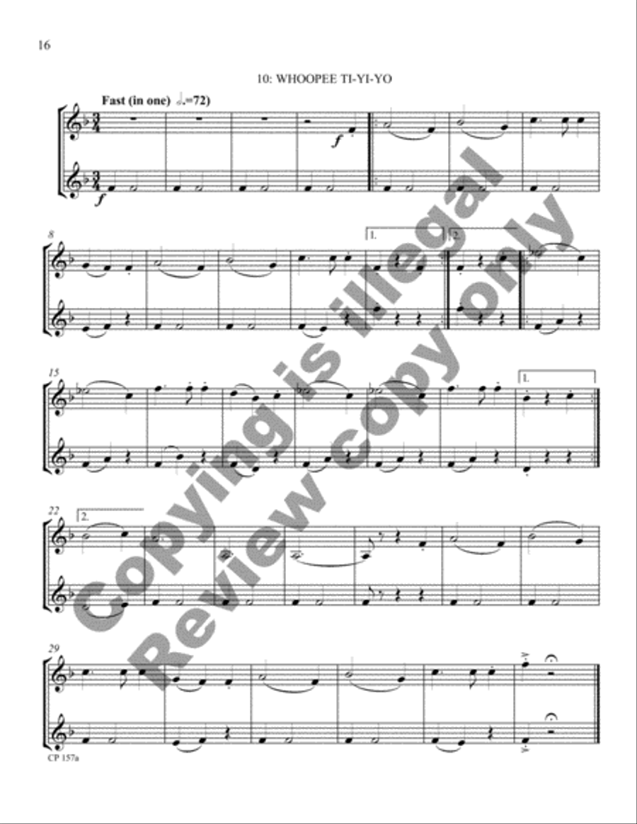 Cowboy Miniatures (Violin Version) Violin scores gallery preview page 33
