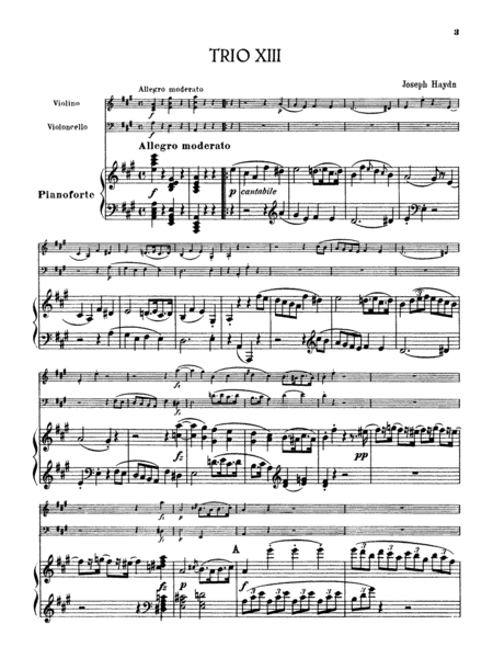Trios for Violin, Cello and Piano, Volume 3