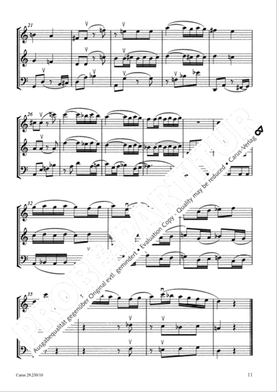 Kleine Trios BoWV 250.1 Performance Score scores gallery preview page 14