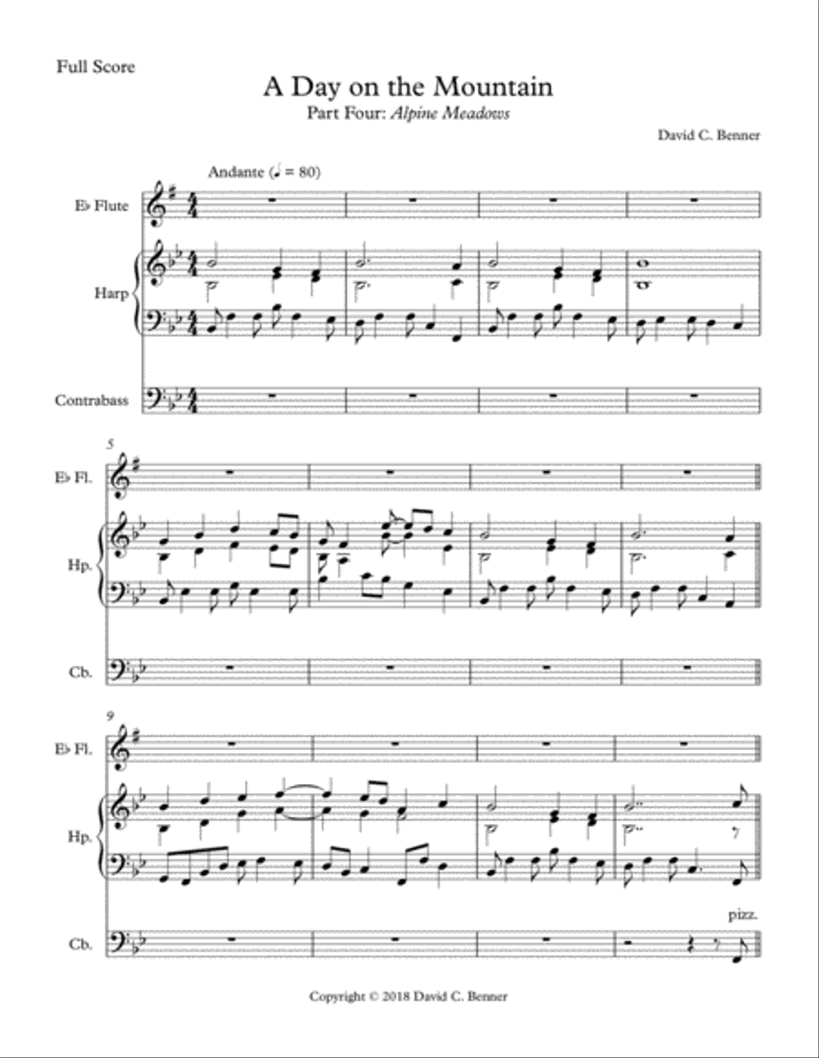 A Day on the Mountain - Part 4: Alpine Meadows Small Ensemble scores gallery preview page 2
