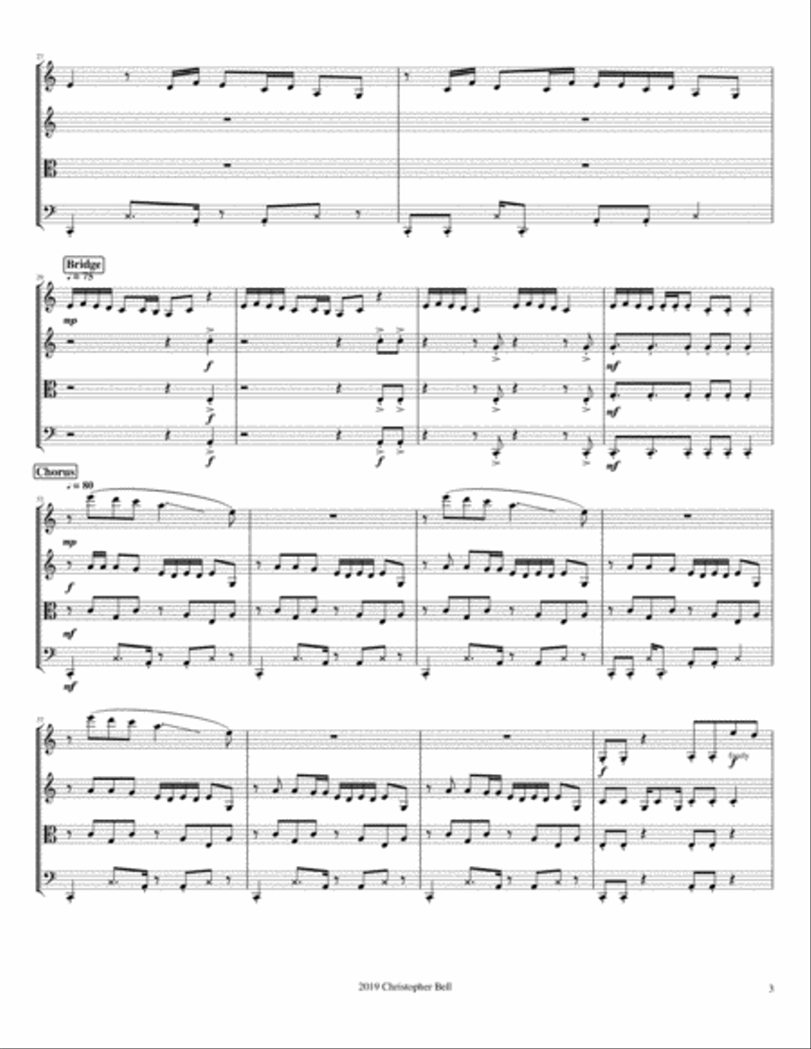 Truth Hurts Truth Hurts String Quartet scores gallery preview page 4