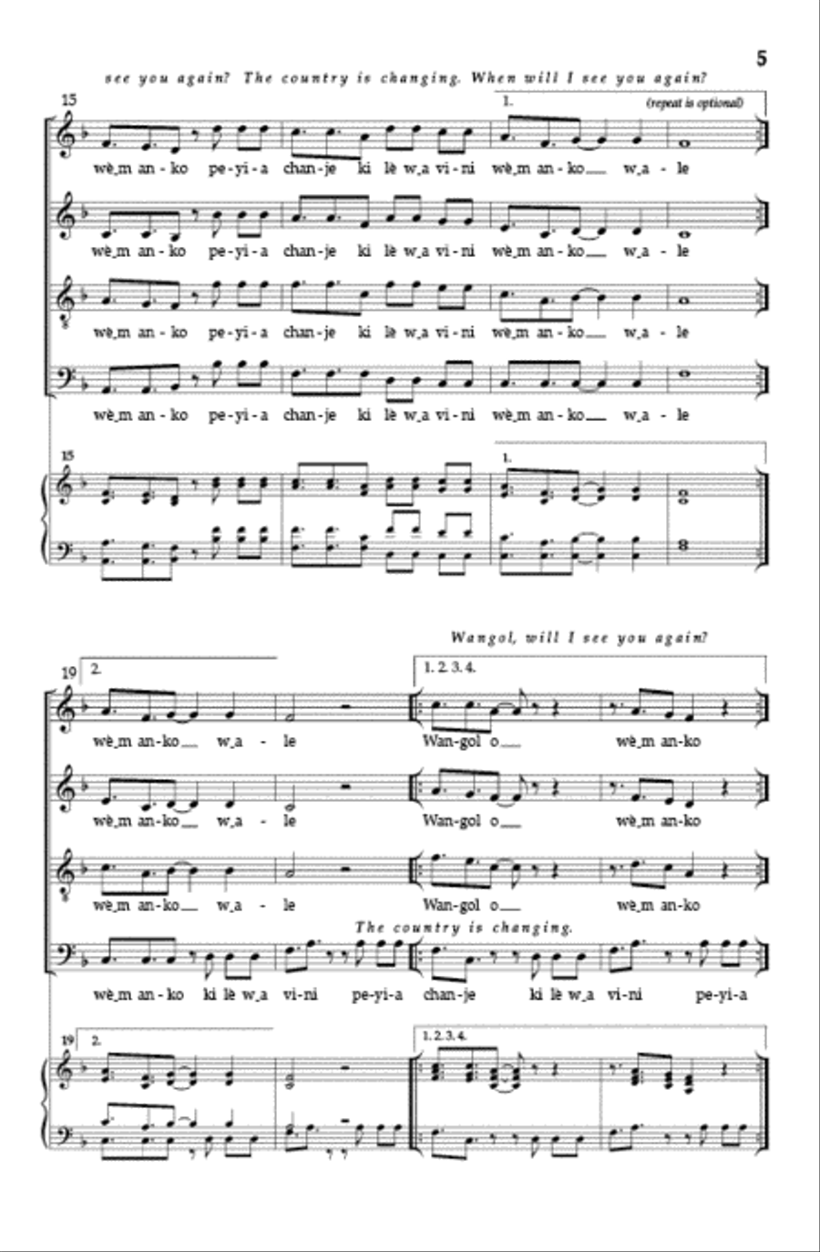 Wangol Wangol 4-Part scores gallery preview page 4
