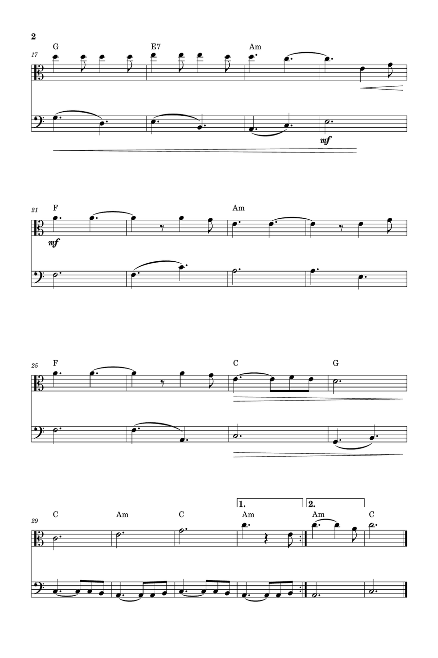 Hallelujah Trombone scores gallery preview page 2