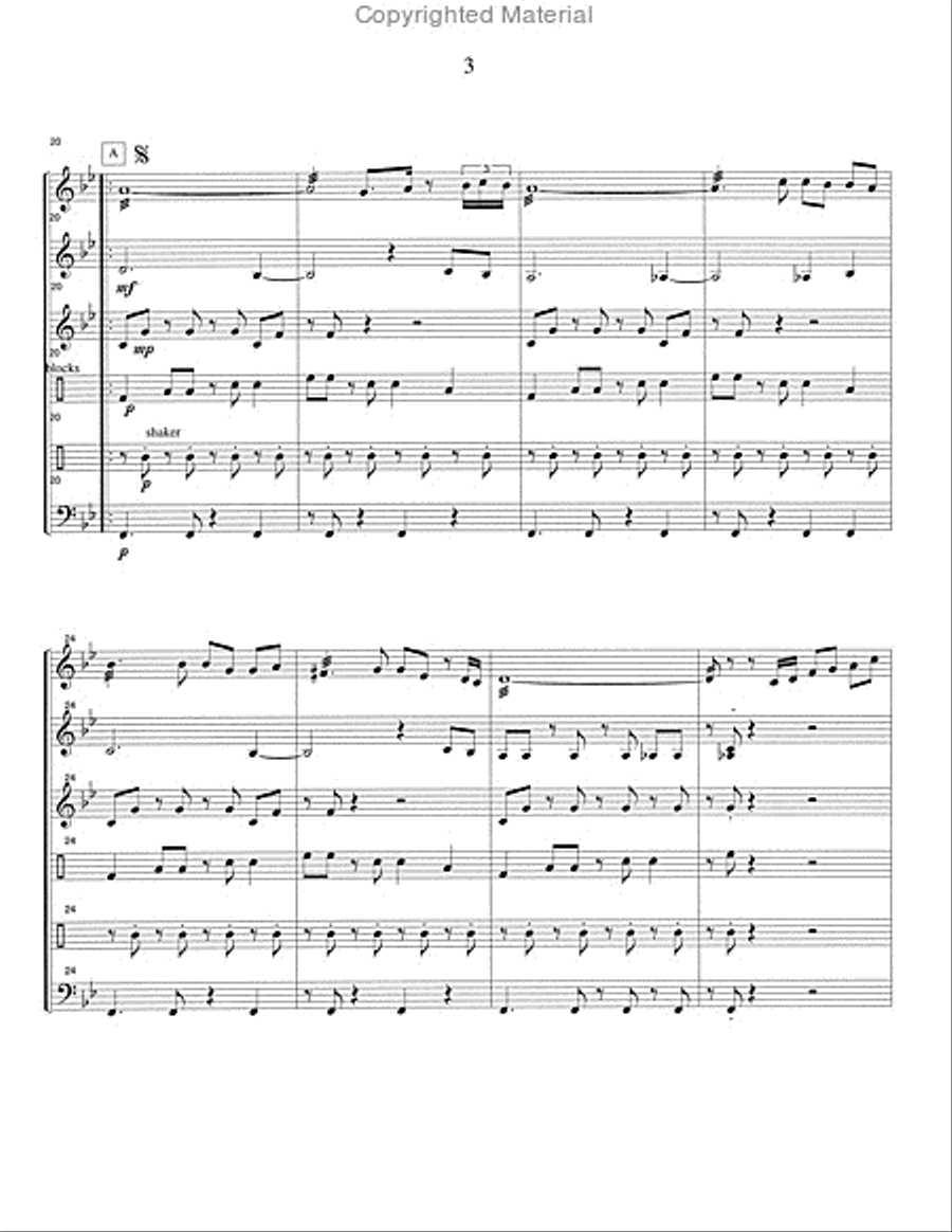 One-Eyed Jacks One-Eyed Jacks Percussion Ensemble scores gallery preview page 4