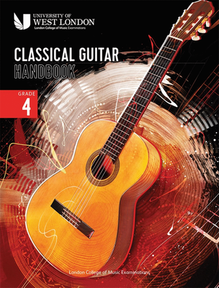 Book cover for LCM Classical Guitar Handbook 2022: Grade 4