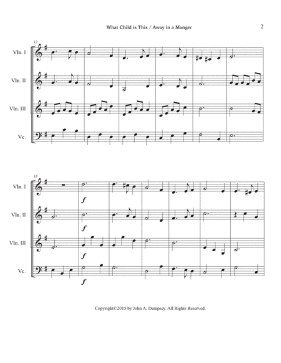 3 violins and sale cello