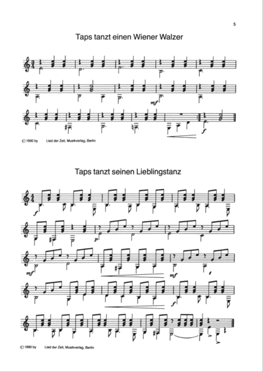 Der kleine Musikant Guitar scores gallery preview page 6