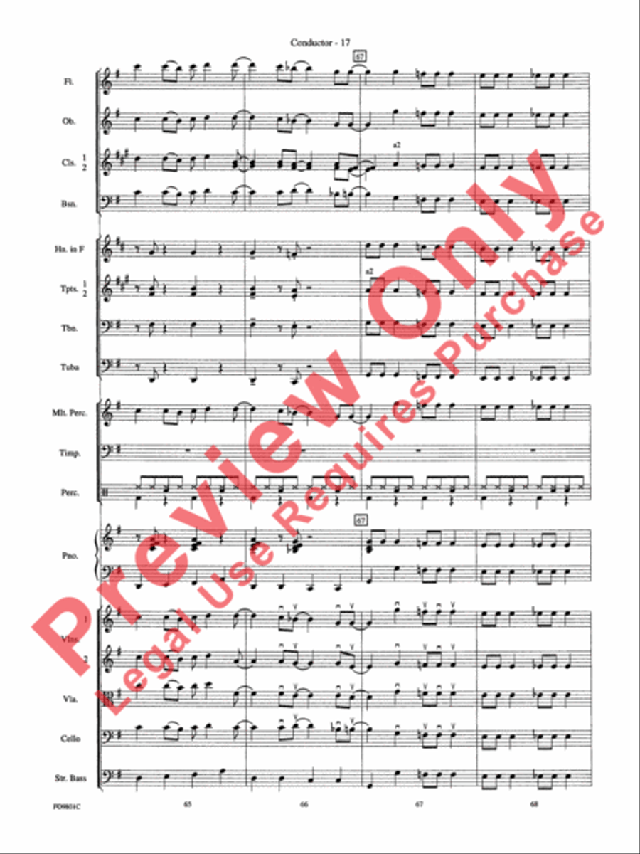 (We're Gonna) Rock Around the Clock Full Orchestra scores gallery preview page 19