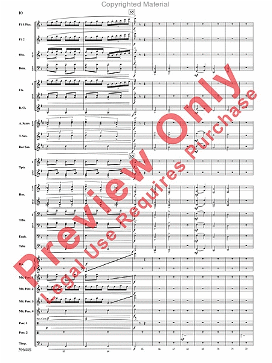 Laideronnette: Impératrice des Pagodes (from Ma mère l'oye) Concert Band scores gallery preview page 11