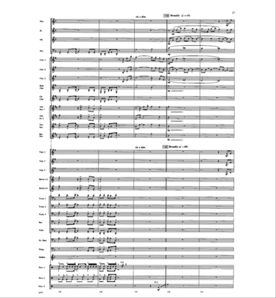 American Folk Fantasia Concert Band scores gallery preview page 28