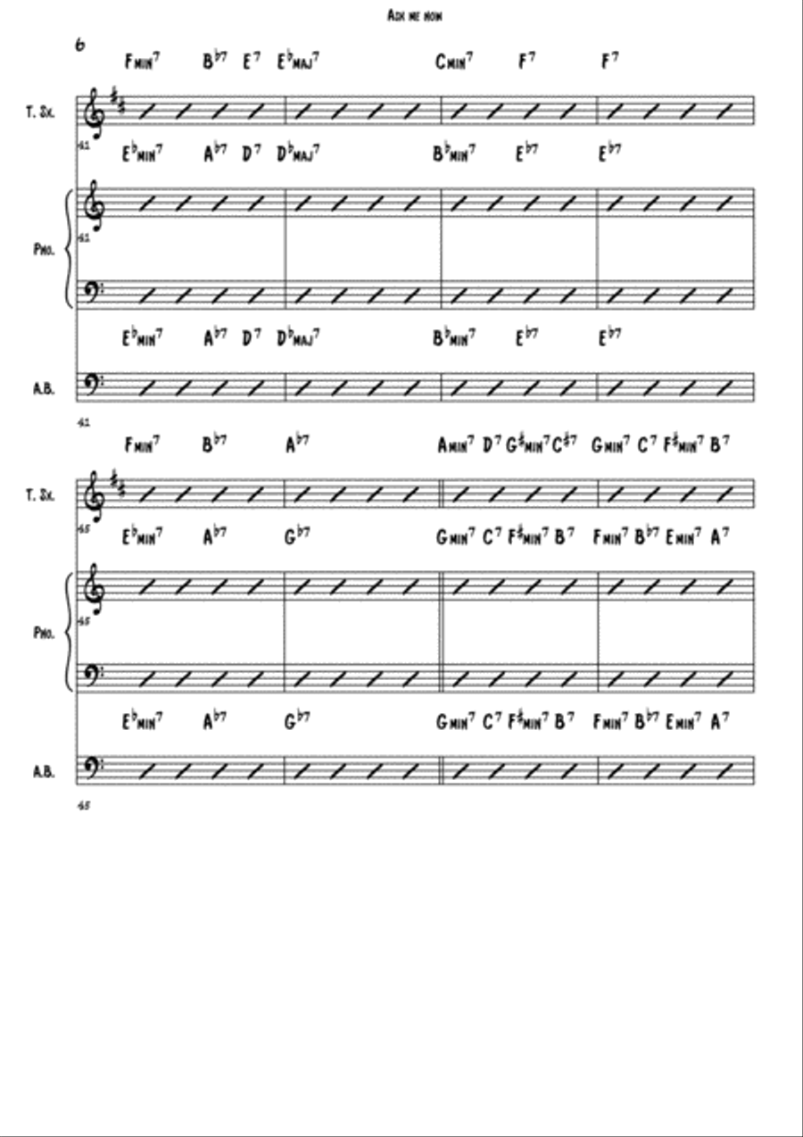 Ask Me Now Small Ensemble scores gallery preview page 6