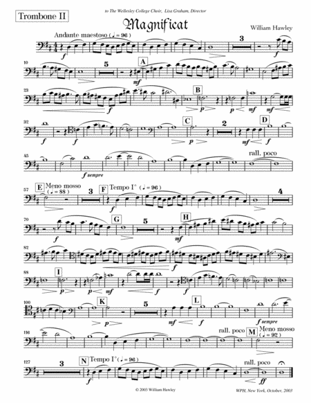 Magnificat (Set of Parts, Brass Ensemble, SATB Version)