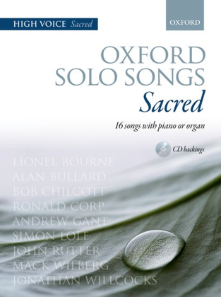 Book cover for Oxford Solo Songs: Sacred