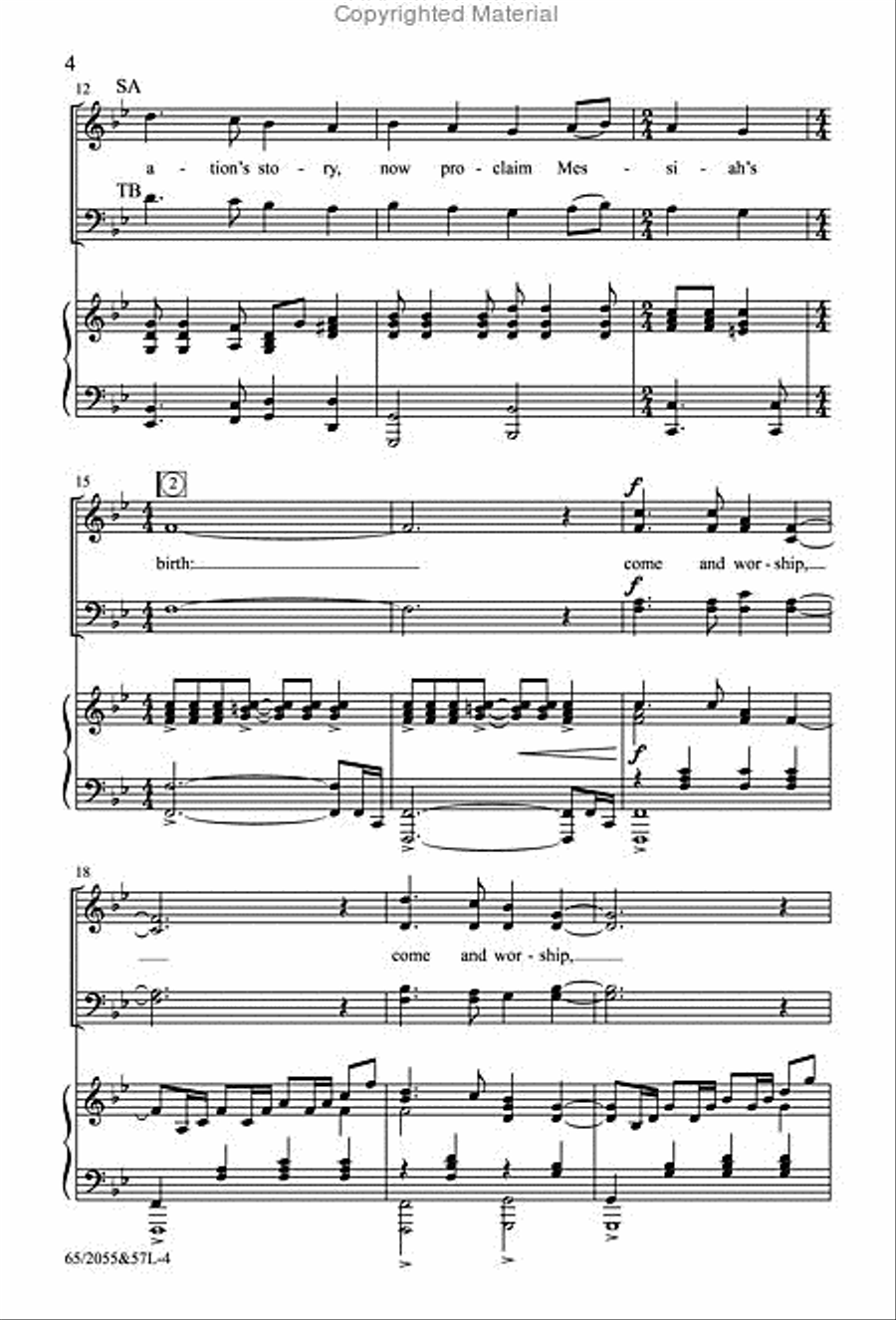 Bethlehem's Child - SATB Score with Performance CD 4-Part scores gallery preview page 3
