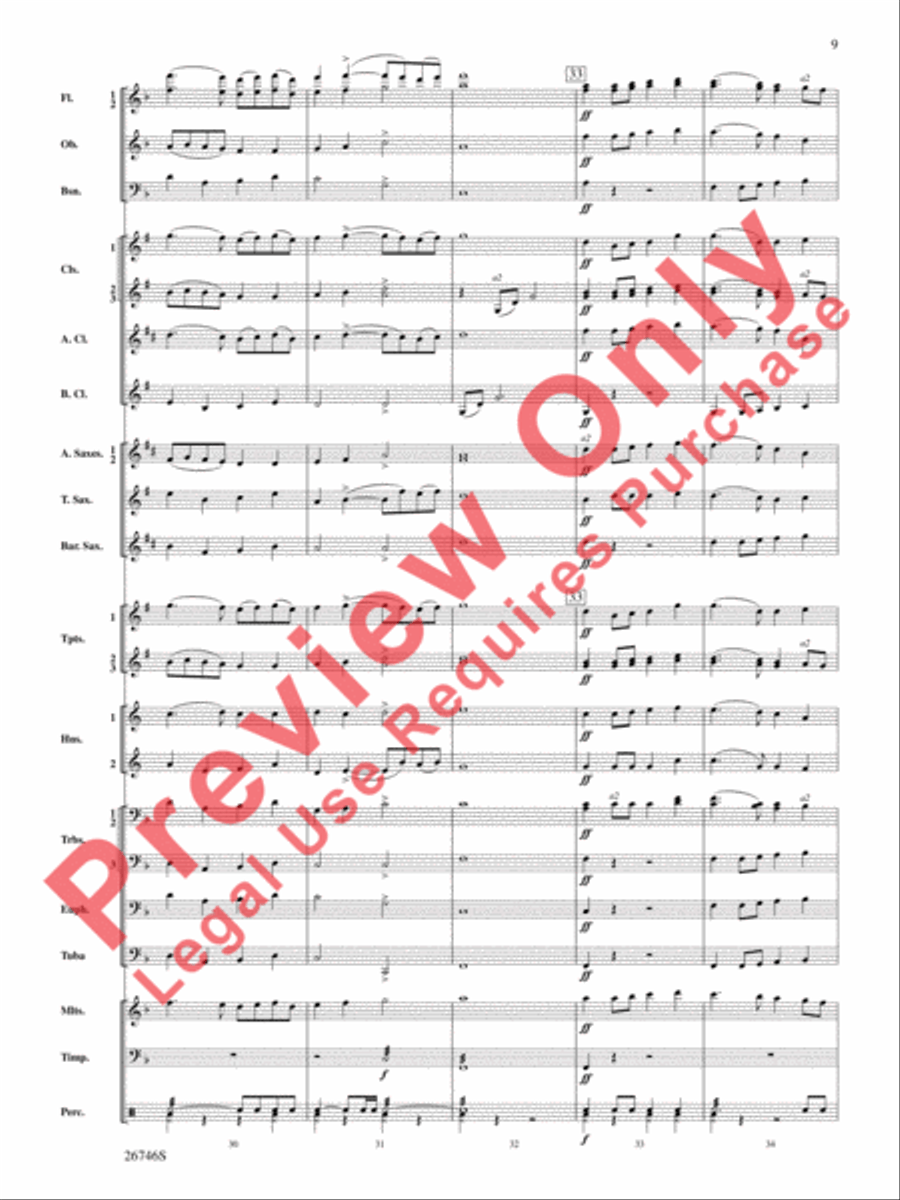 Ancient Aires and Dances Ancient Aires and Dances Concert Band scores gallery preview page 10