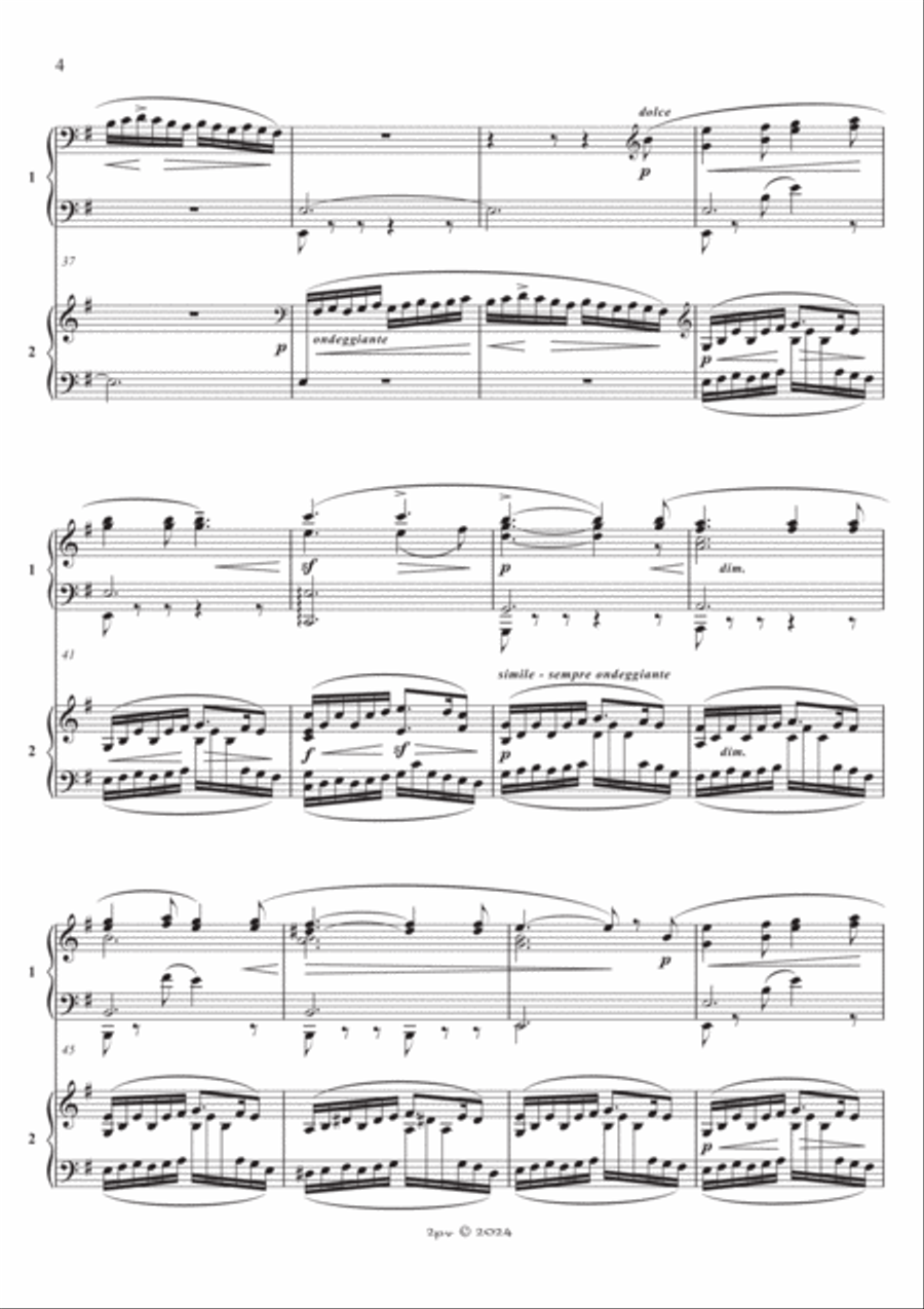 Vltava (Moldau) 2 Pianos, 4-Hands scores gallery preview page 4