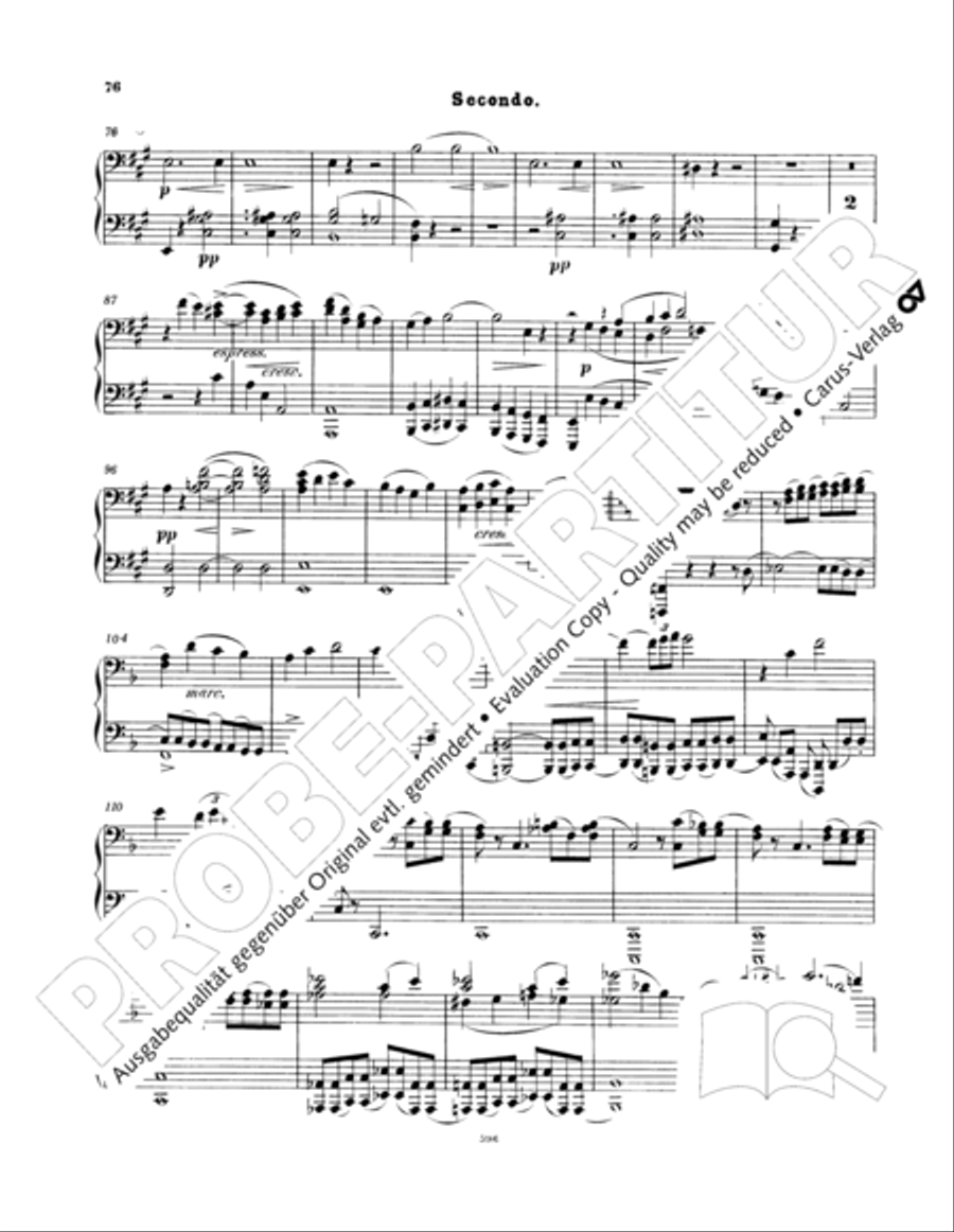 Ein Deutsches Requiem (German Requiem) Piano Duet scores gallery preview page 85