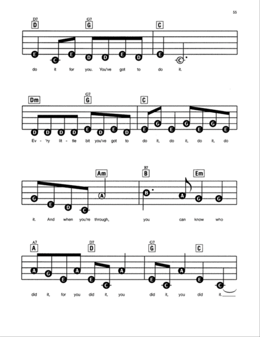You've Got To Do It (from Mister Rogers' Neighborhood) Electronic Keyboard scores gallery preview page 2