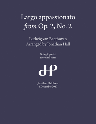 Beethoven: Largo appassionato, Op 2 No 2