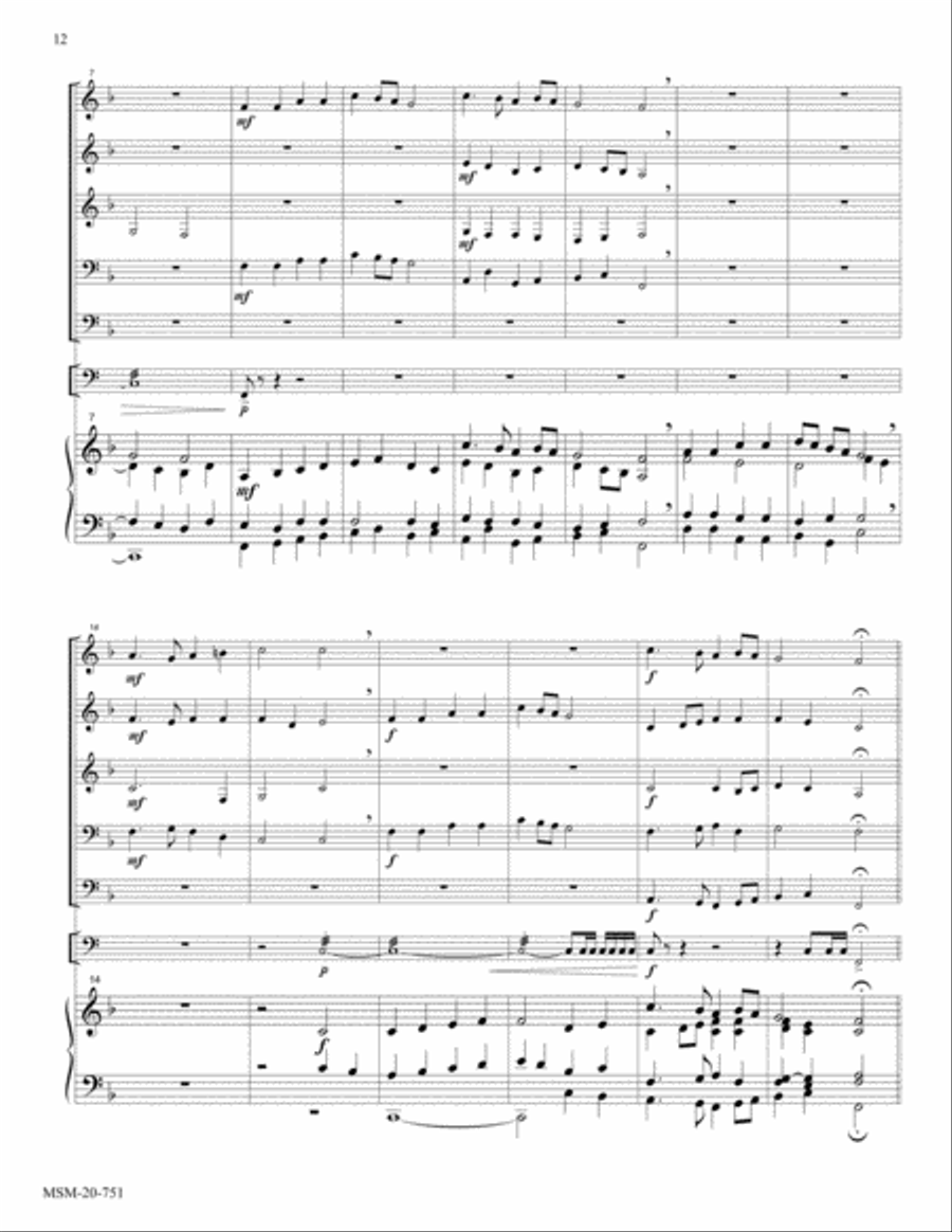 Hail the Day That Sees Him Rise (Llanfair) Choir scores gallery preview page 2