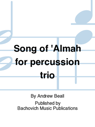 Song of 'Almah for percussion trio