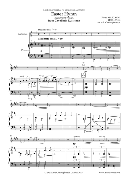 Easter Hymn from Cavaliera Rusticana - Euphonium and Piano image number null